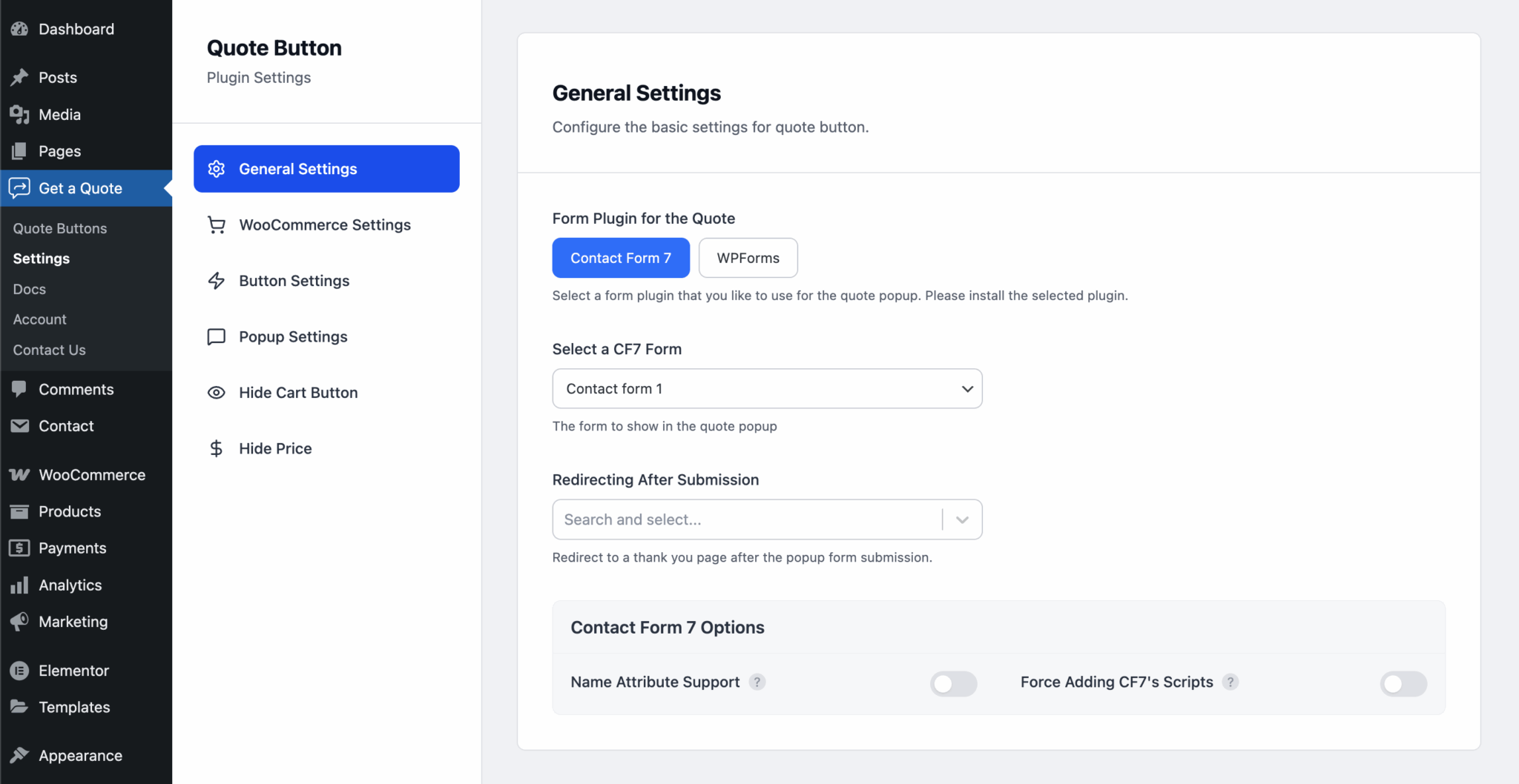 Settings - WPBean Documentation